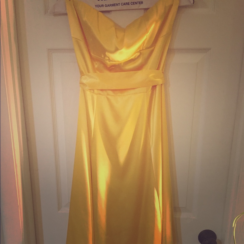 Short gold dress, purchased in Copenhagen Denmark
